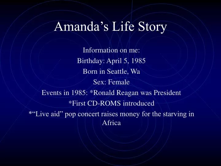 amanda s life story