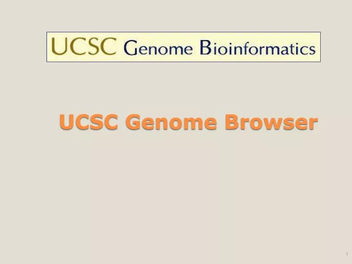 ucsc genome browser
