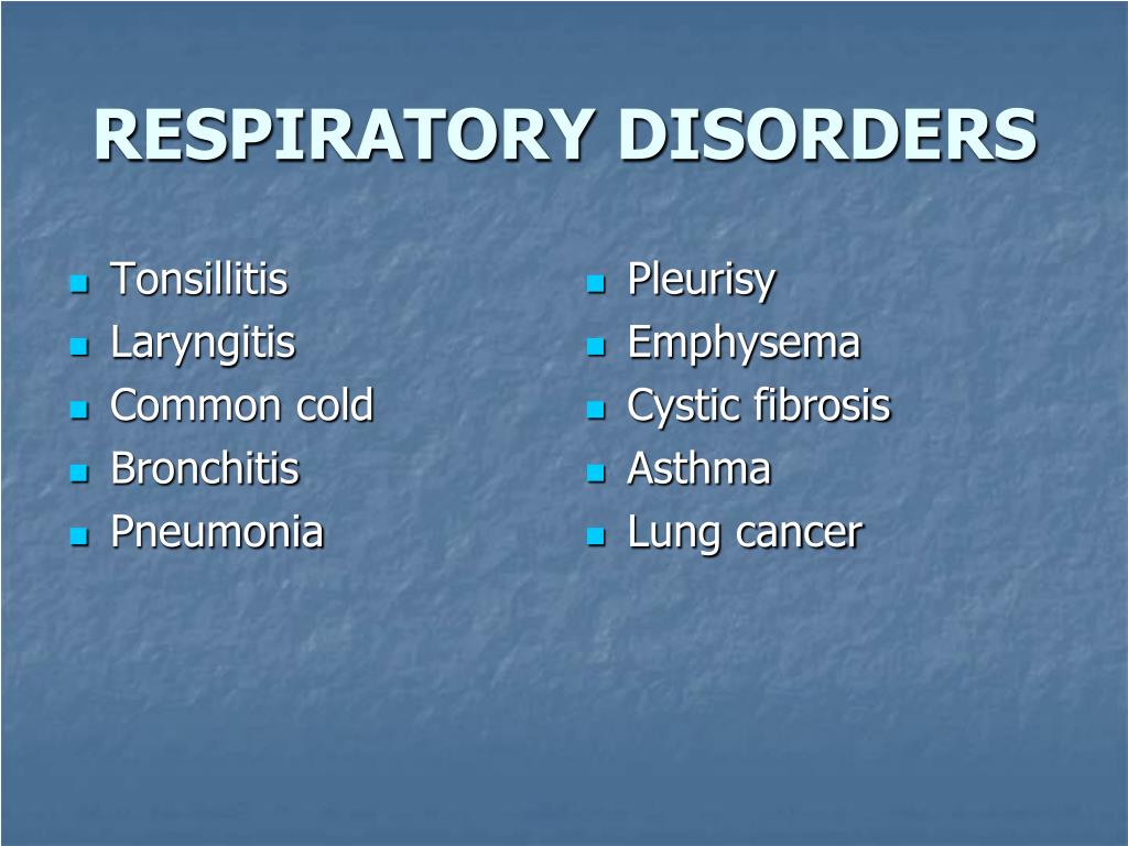 PPT - RESPIRATORY DISORDERS PowerPoint Presentation, free download - ID ...