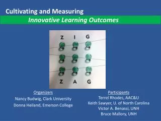 Cultivating and Measuring Innovative Learning Outcomes