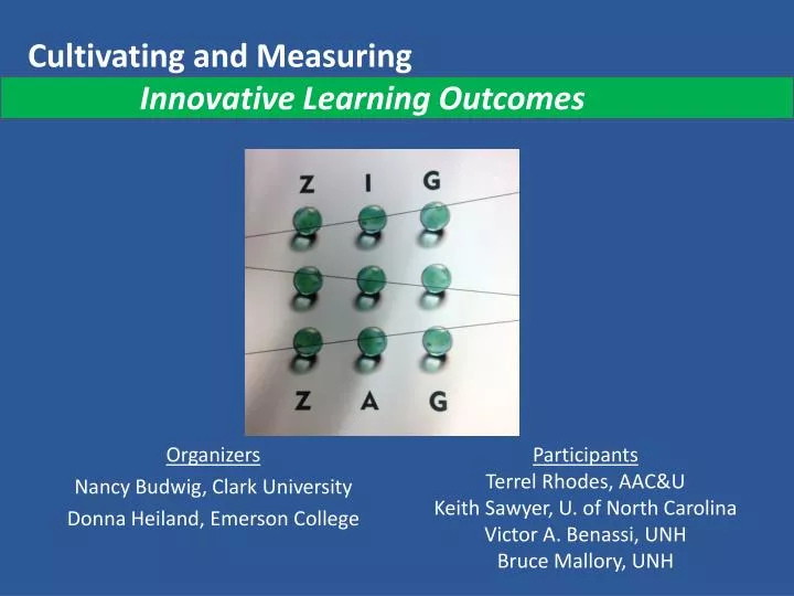 cultivating and measuring innovative learning outcomes