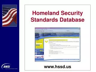 Homeland Security Standards Database