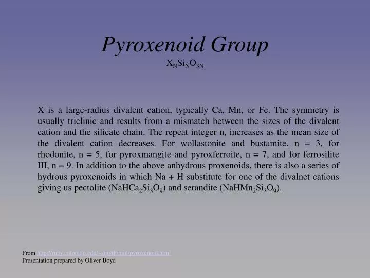 pyroxenoid group x n si n o 3n