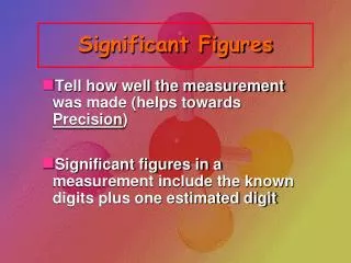 Significant Figures