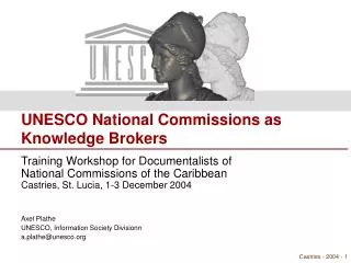 UNESCO National Commissions as Knowledge Brokers