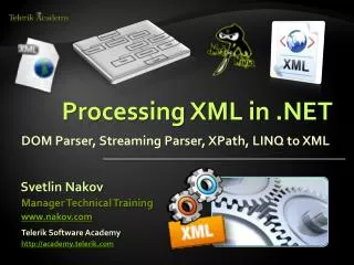Processing XML in .NET
