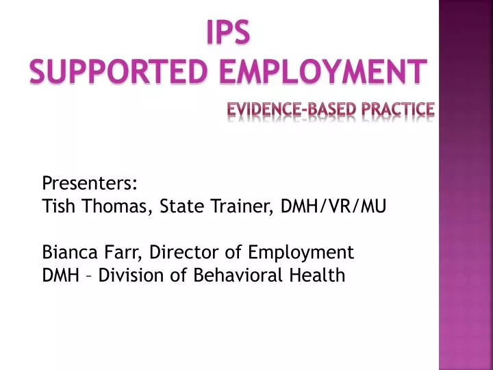 ips supported employment
