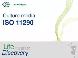 Culture media ISO 11290