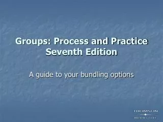 Groups: Process and Practice Seventh Edition