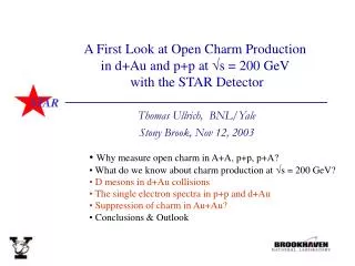 A First Look at Open Charm Production in d+Au and p+p at ?s = 200 GeV with the STAR Detector