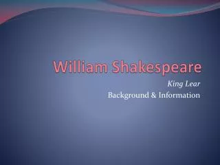 William Shakespeare