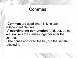 Commas!