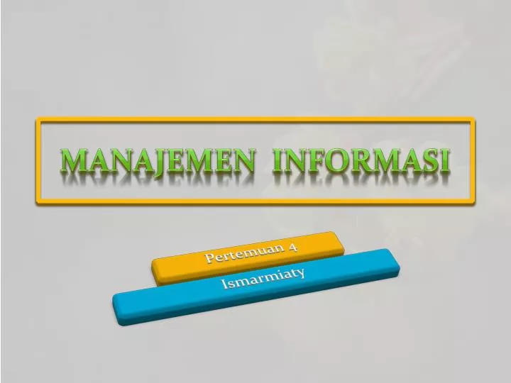 manajemen informasi