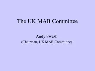 The UK MAB Committee