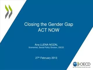 Closing the Gender Gap ACT NOW