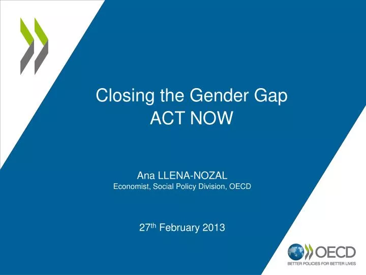 closing the gender gap act now