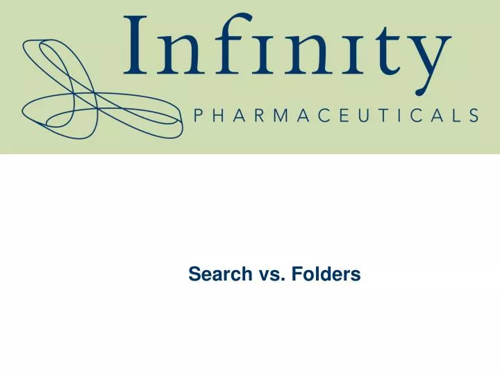search vs folders