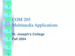 com 205 multimedia applications