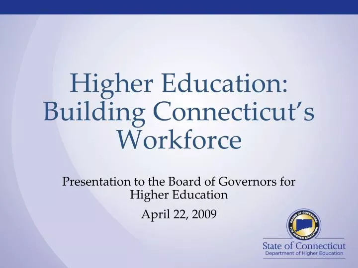 higher education building connecticut s workforce