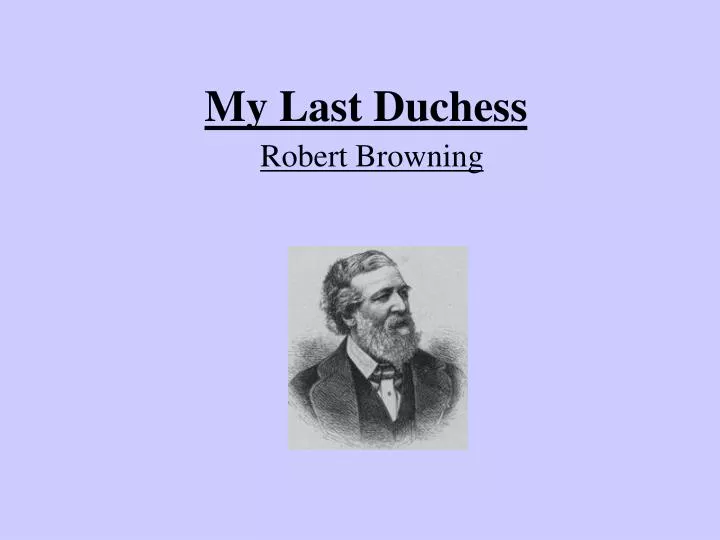 my last duchess