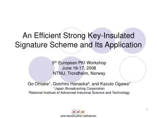 An Efficient Strong Key-Insulated Signature Scheme and Its Application