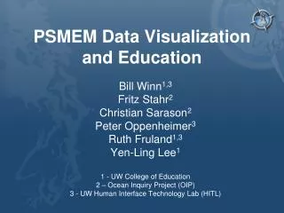 PSMEM Data Visualization and Education