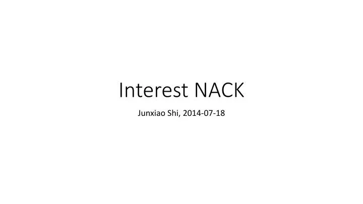 interest nack