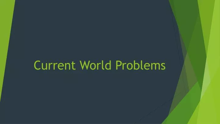 presentation about world problems