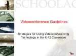 Videoconference Guidelines