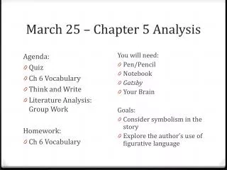 march 25 chapter 5 analysis