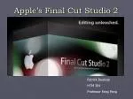 Apple’s Final Cut Studio 2 - slide 1