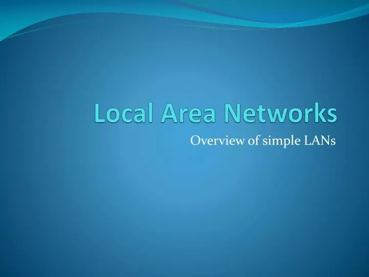 local area networks