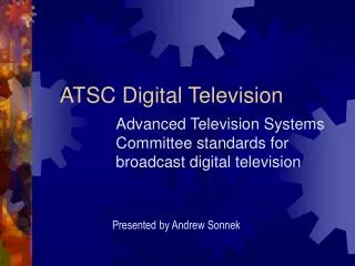 ATSC Digital Television