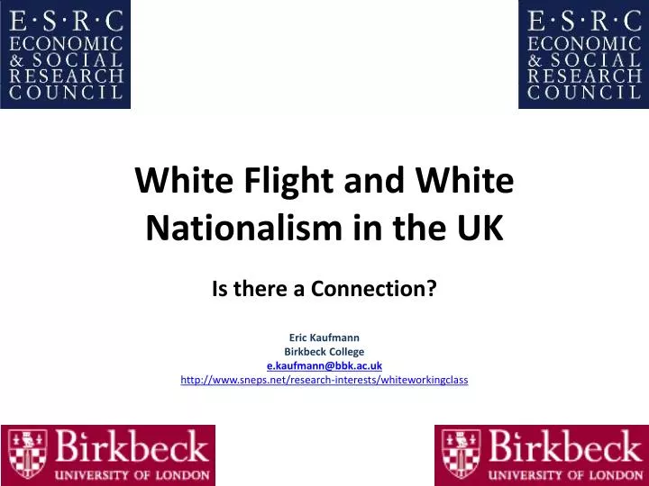 white flight and white nationalism in the uk