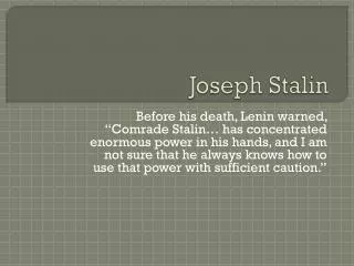 joseph stalin