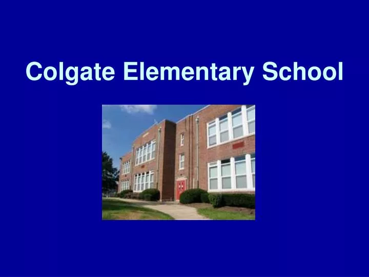 colgate elementary school