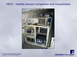 VACC - Volatility Aerosol Composition and Concentration