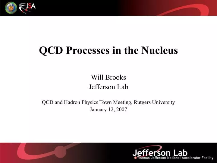qcd processes in the nucleus
