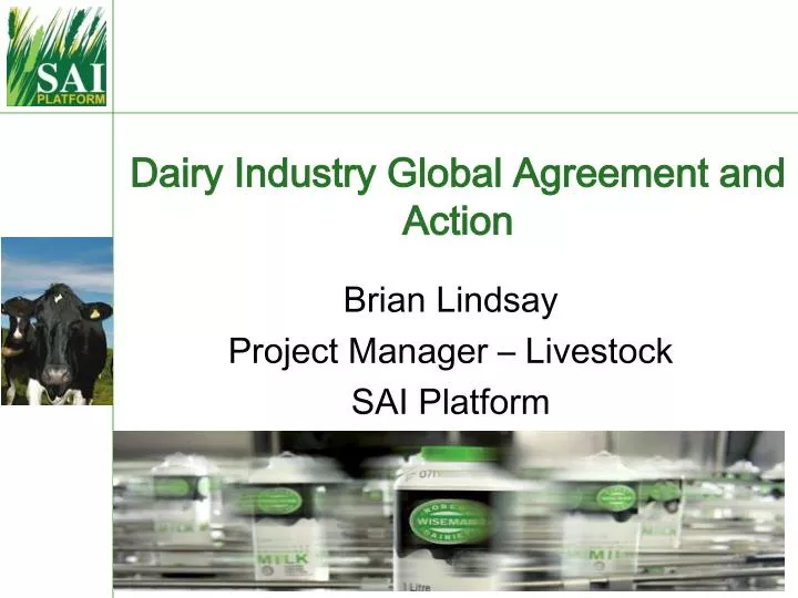 dairy industry global agreement and action