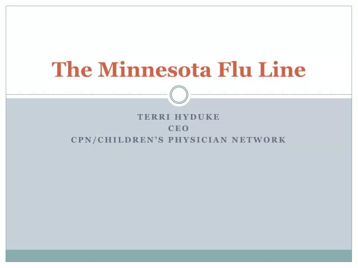 the minnesota flu line