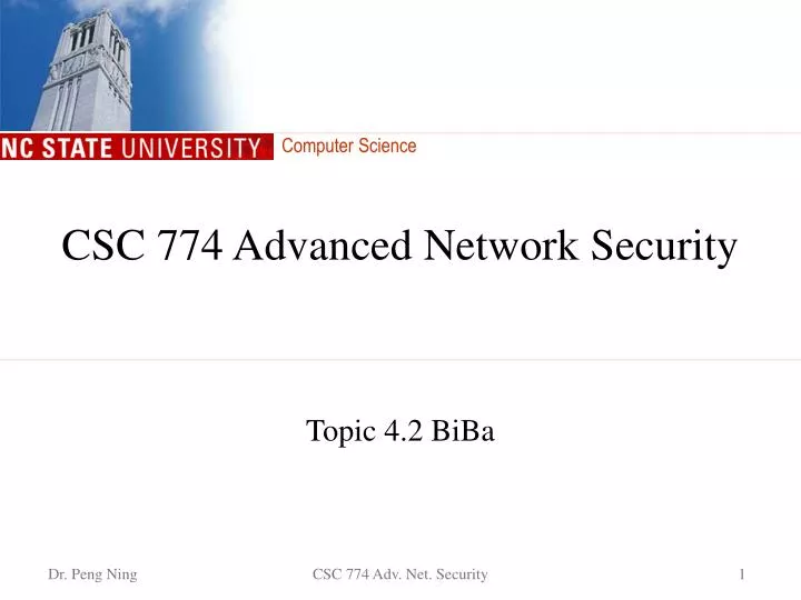 csc 774 advanced network security