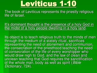 leviticus 1 10