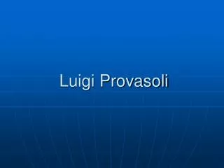 Luigi Provasoli