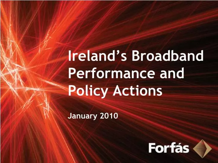 ireland s broadband performance and policy actions