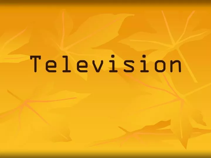 television