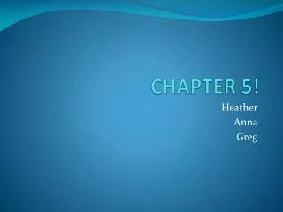 CHAPTER 5!