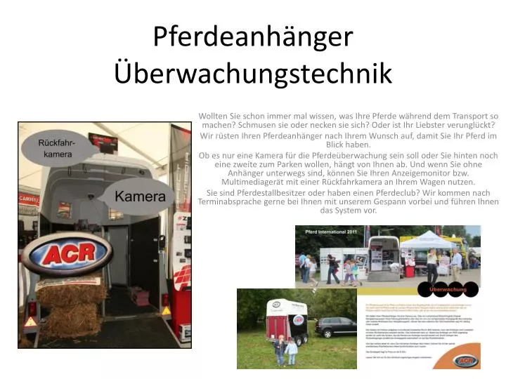 pferdeanh nger berwachungstechnik