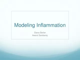 Modeling Inflammation