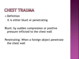 chest trauma
