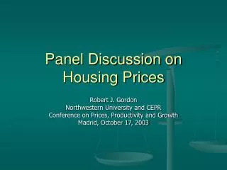 Panel Discussion on Housing Prices